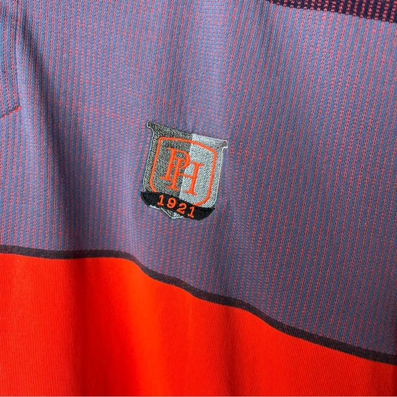 Under Armour Polo Shirt Mens Neon Orange Heat Gear Loose Fit Size Large - Picture 6 of 7